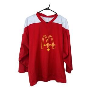 inaria Youth Large Hockey Jersey McDonalds Red Mesh Sports Football